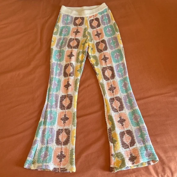 Zara Crochet Flare Pants - Rare - Picture 2 of 11